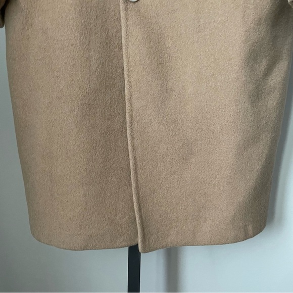 Vintage The Bay Wool Long Coat Longline Topcoat Camel Union Label Mens Size 44 - Picture 8 of 16